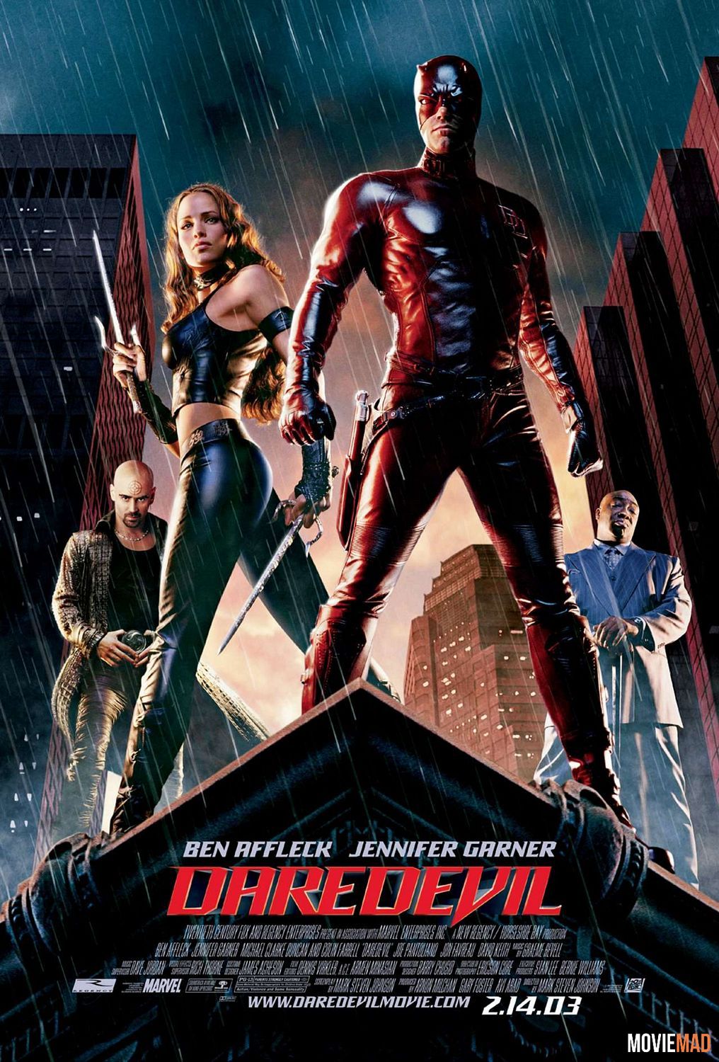 Daredevil 2003 Hindi Dubbed ORG BluRay Full Movie 720p 480p