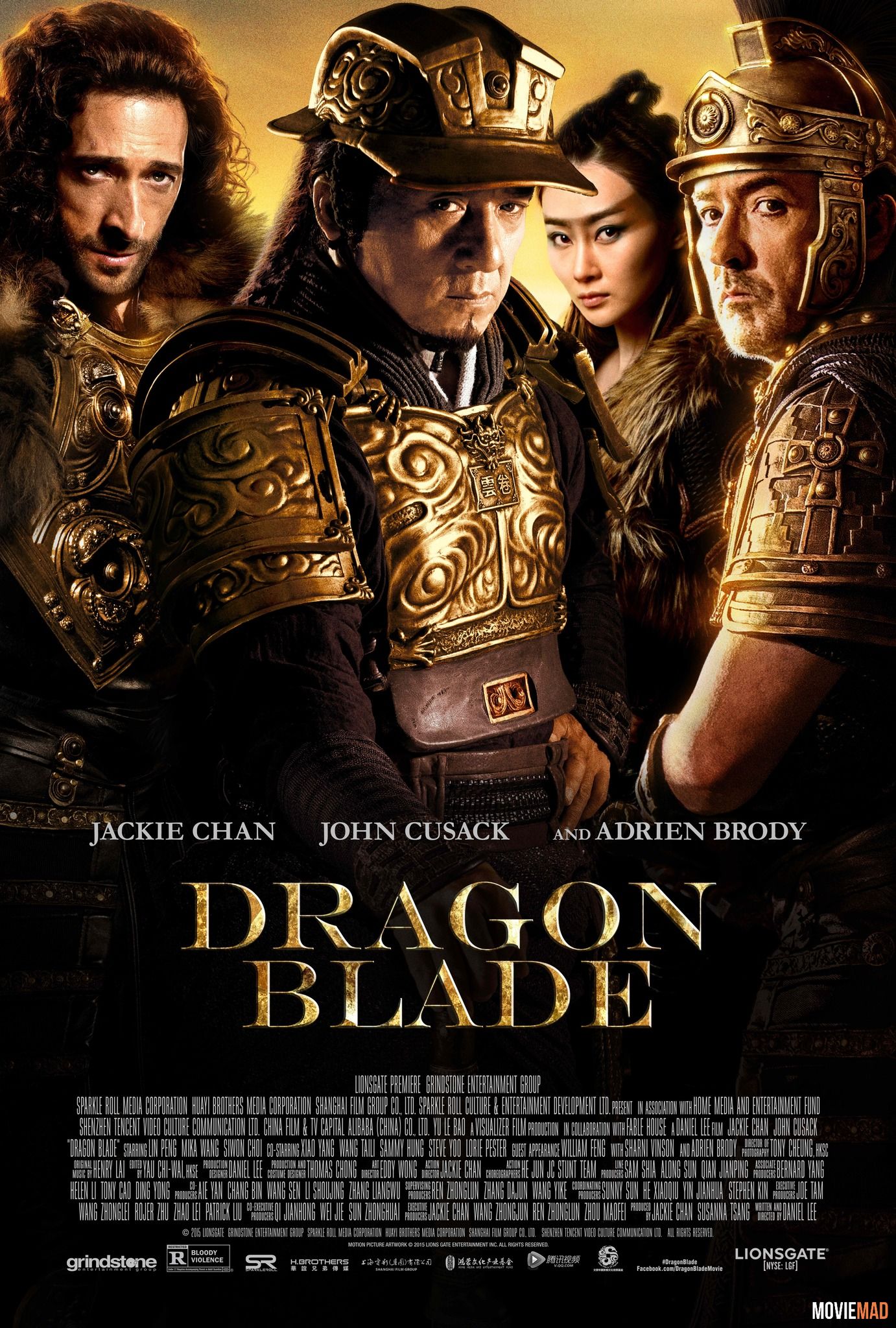 Dragon Blade 2015 Hindi Dubbed BluRay Full Movie 720p 480p