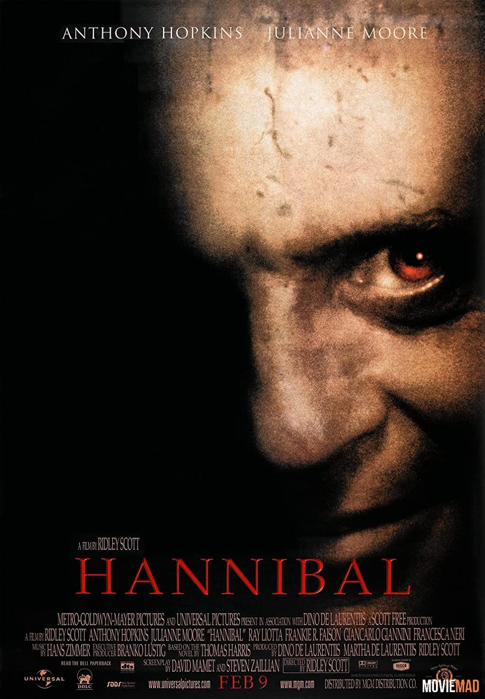 Hannibal 2001 Hindi Dubbed BluRay Full Movie 720p 480p