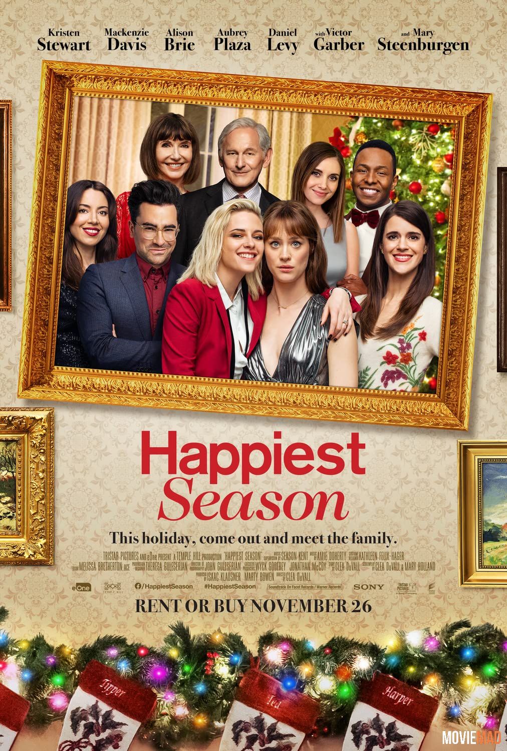 Happiest Season 2020 Hindi Dubbed ORG WEB DL Full Movie 720p 480p