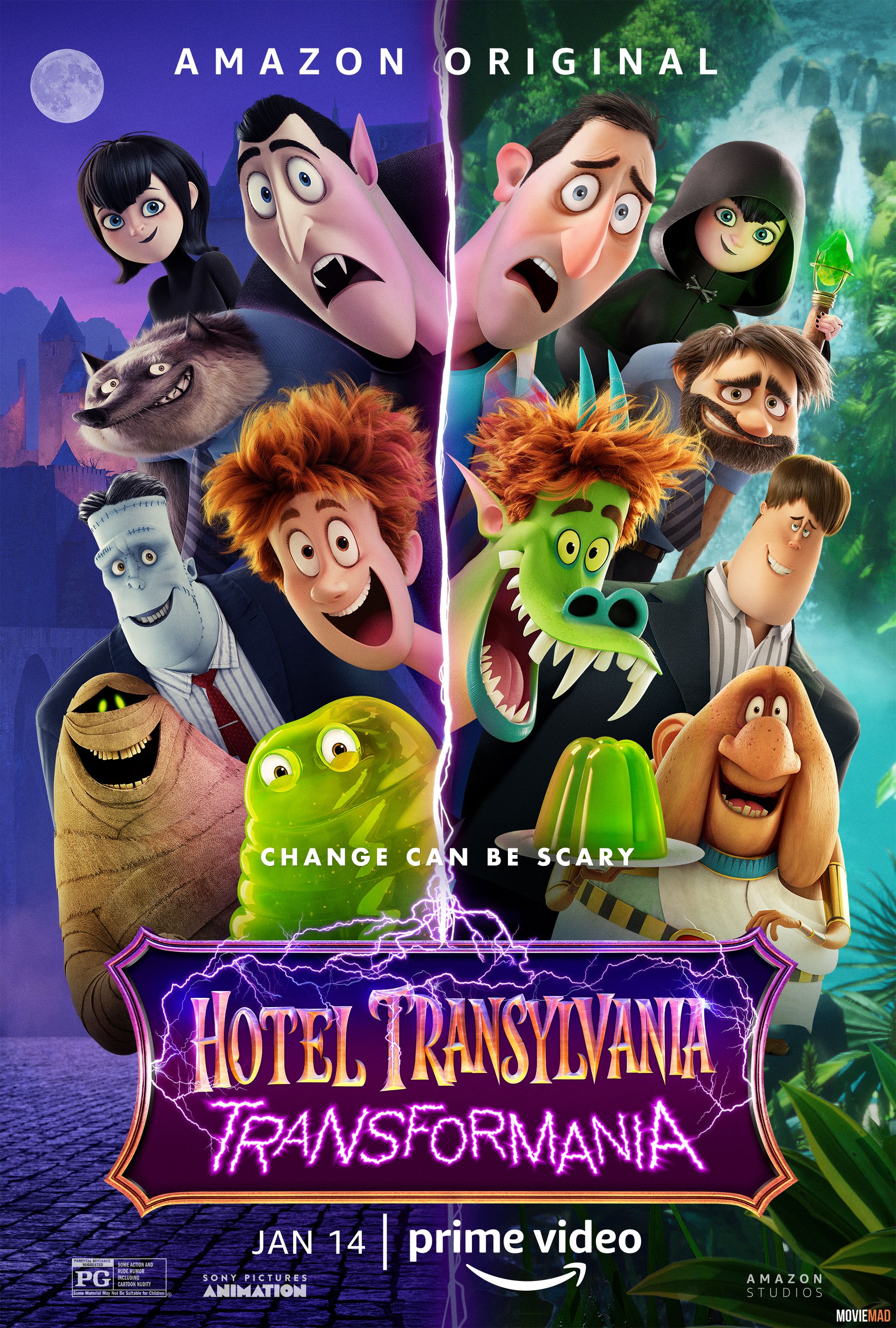 Hotel Transylvania 4 Transformania (2022) Hindi Dubbed AMZN HDRip Full Movie 720p 480p