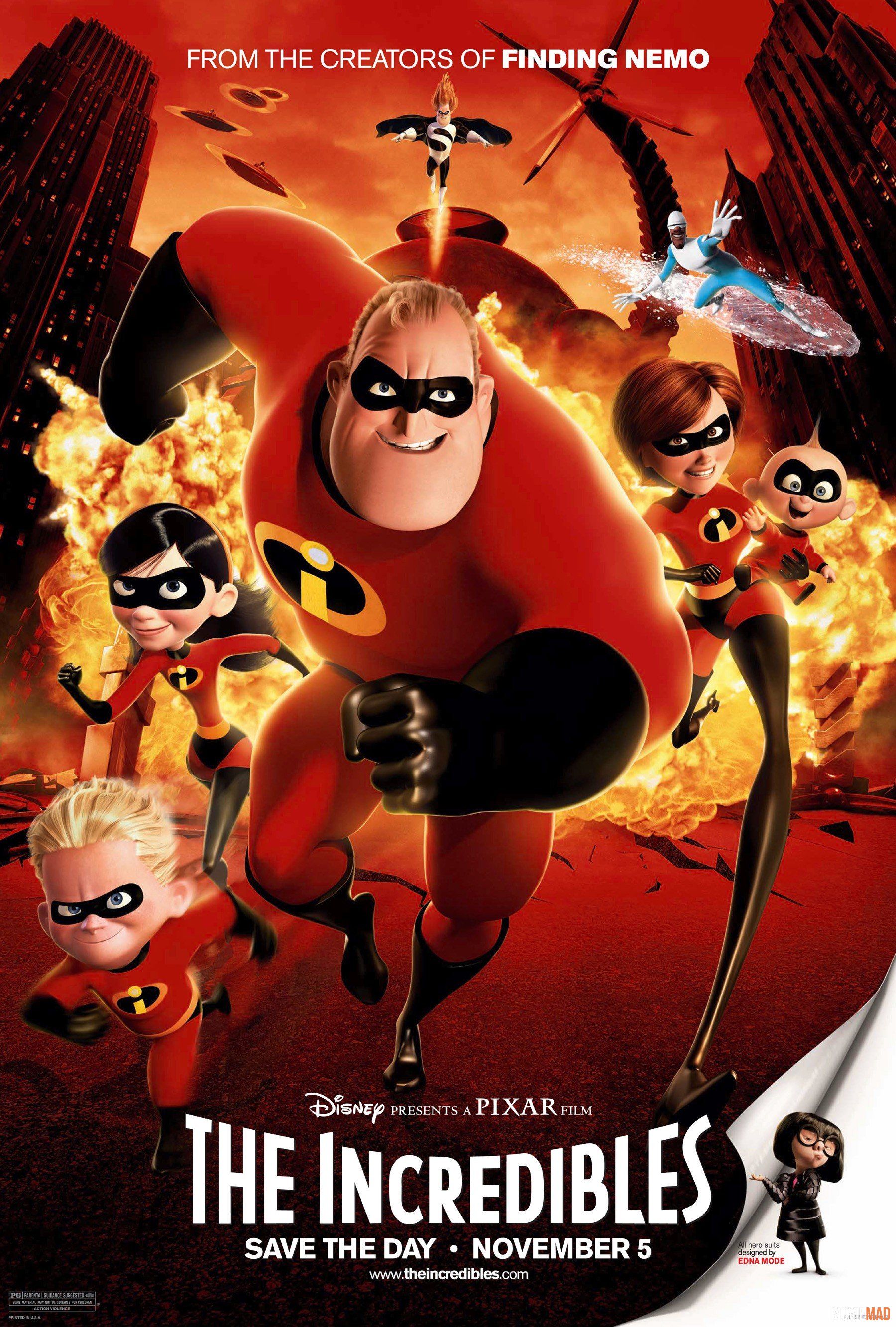 The Incredibles 2004 Hindi Dubbed BluRay Full Movie 720p 480p